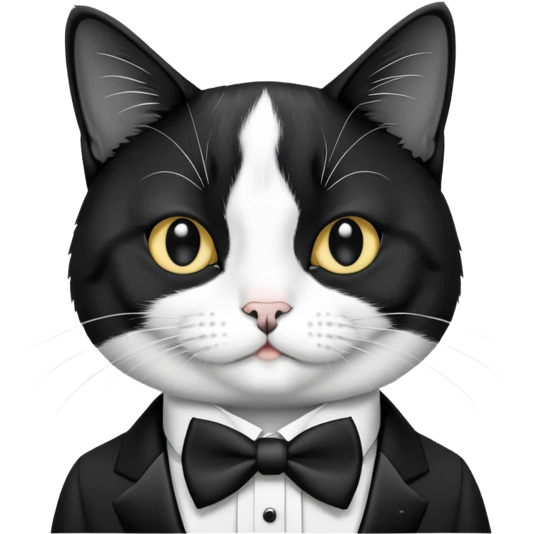 Funny tuxedo cat showing famous memes emoji