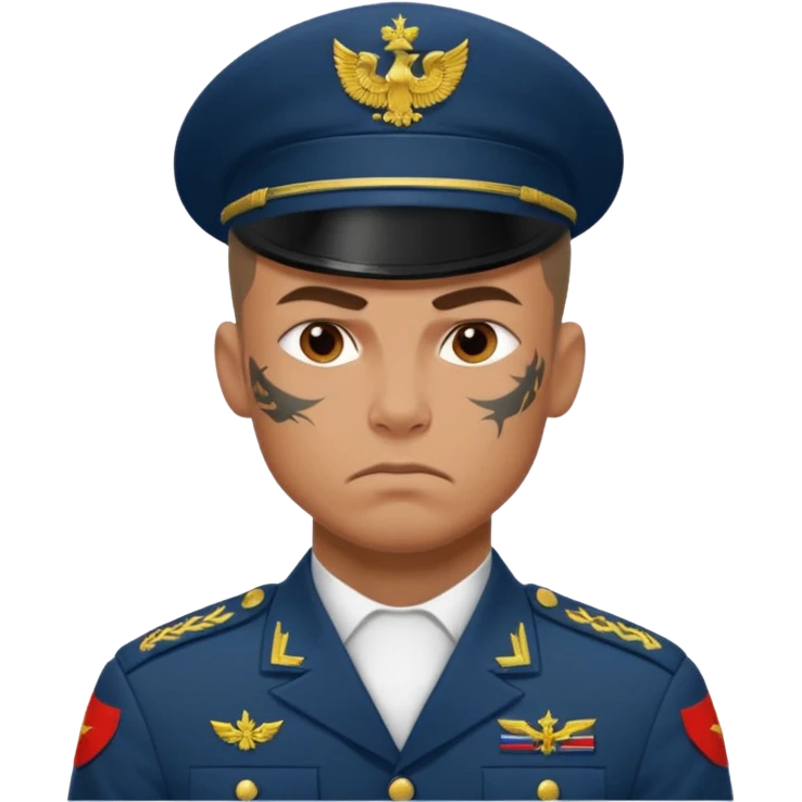tatooed soldier, Russia emoji