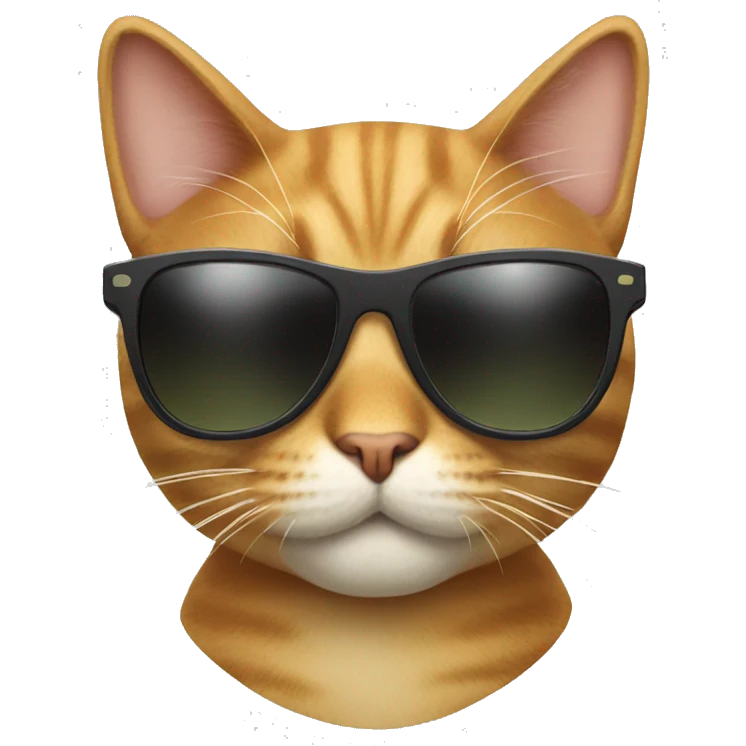 Cat with sunglasses emoji