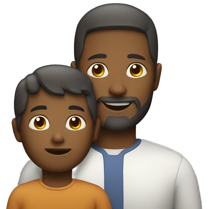 Man with child  emoji