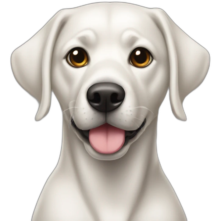 Perrita negra pezuñas blancca emoji