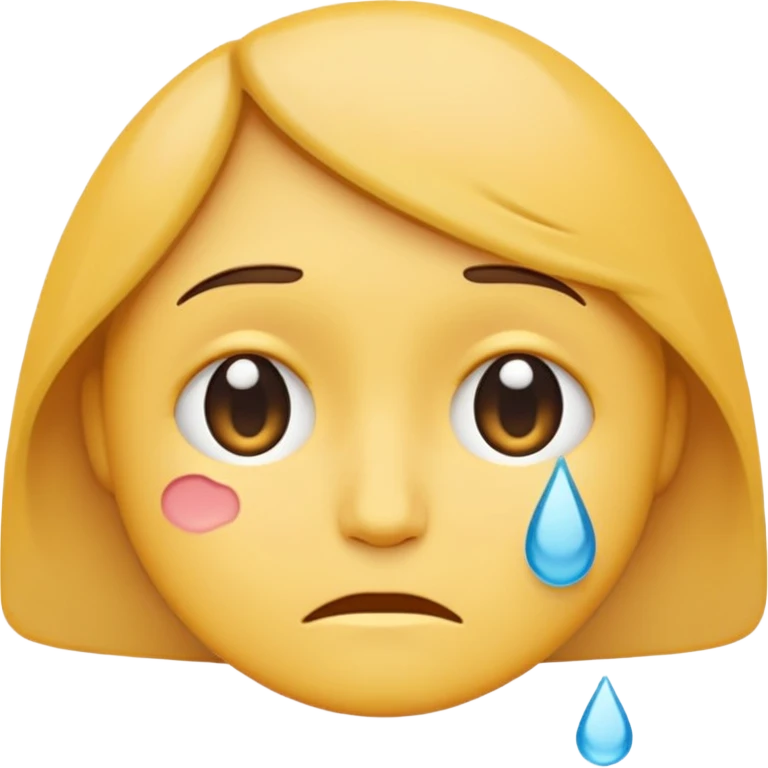 simple emoji icon, not a sticker,
single compact symbol,
simplified human face with small tears,
second simplified face nearby showing support,
very minimal emotion,
readable at 32x32 pixels,
flat pastel colors, thick outline,
transparent background, no gradients emoji