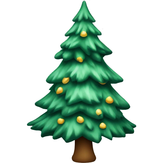 Cut winter Xmas tree emoji
