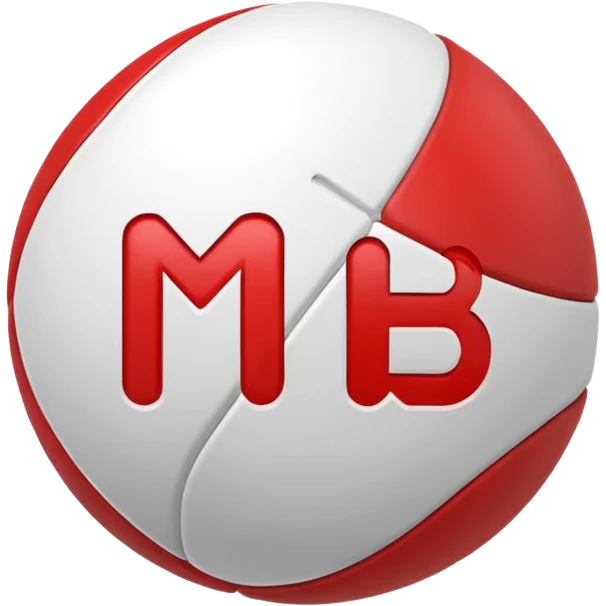 Pull ball with MB in the circle in on it emoji