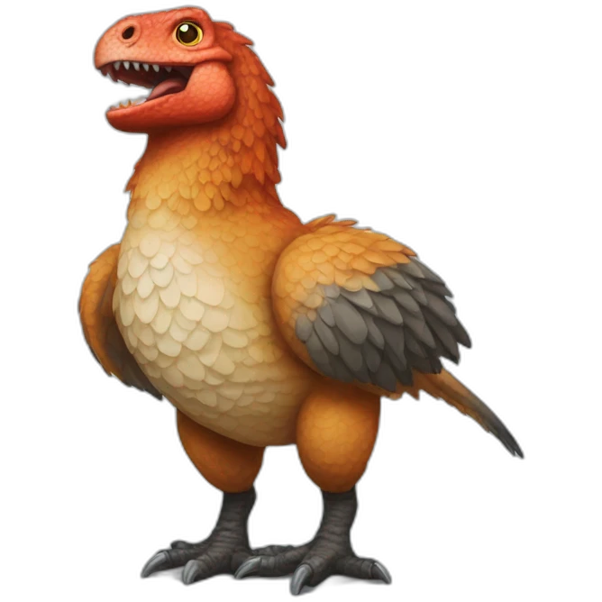 Tyrannosaure poulet emoji