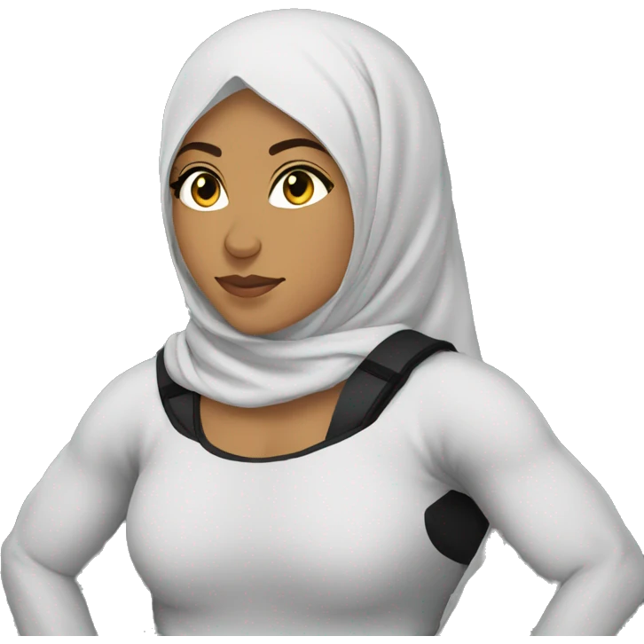 Hijabi MMA fighter emoji