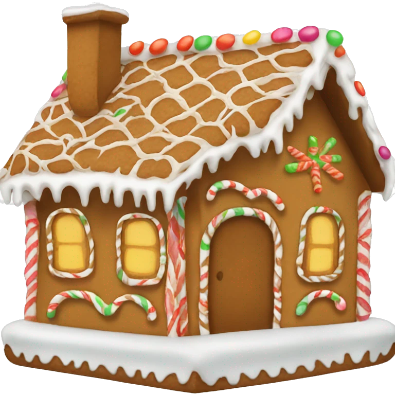 gingerbread house emoji