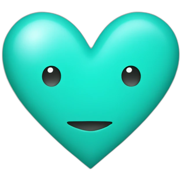 "I ❤️ CC" in turquoise emoji