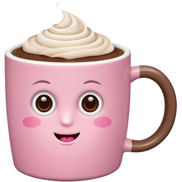 Pink mocha aesthetic  emoji
