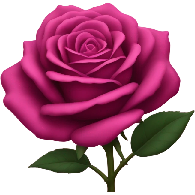 Dark pink rose  emoji