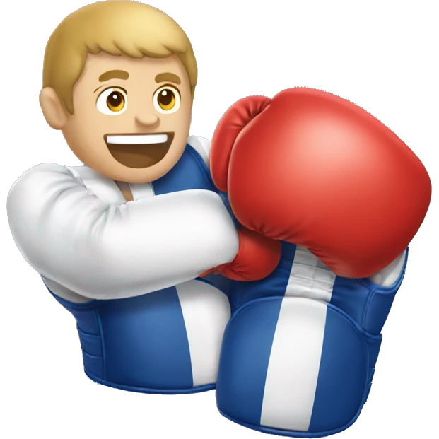 Macron gant de boxe  emoji