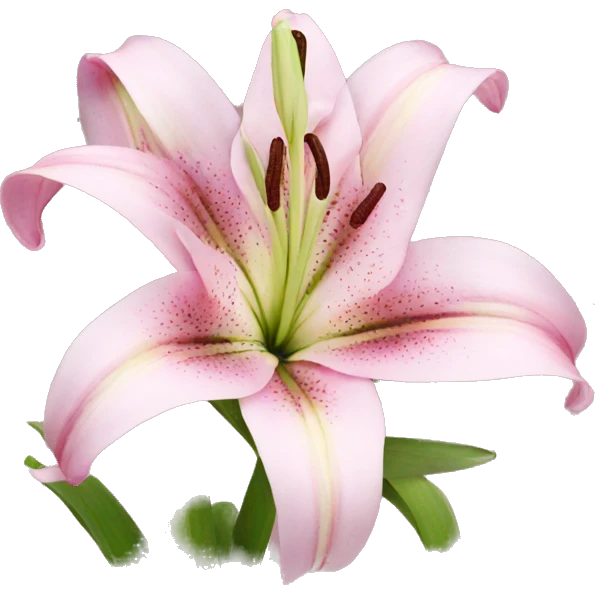 pink lily emoji