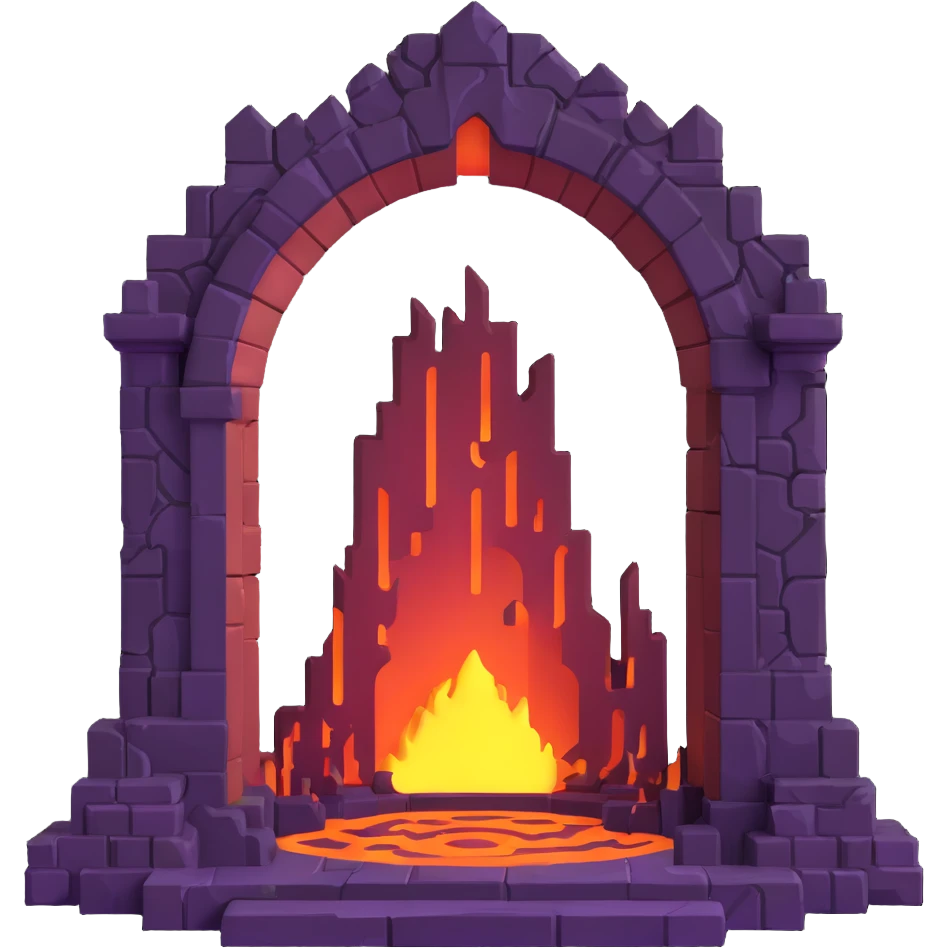 Minecraft Nether portal emoji