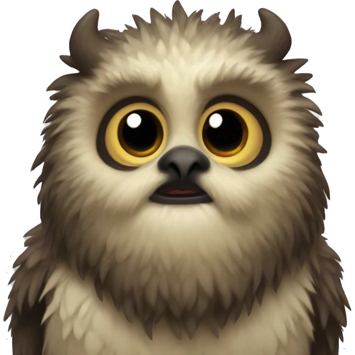 baby owlbear with beak face  emoji