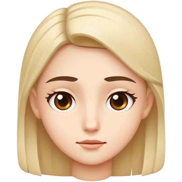 Mewing face emoji