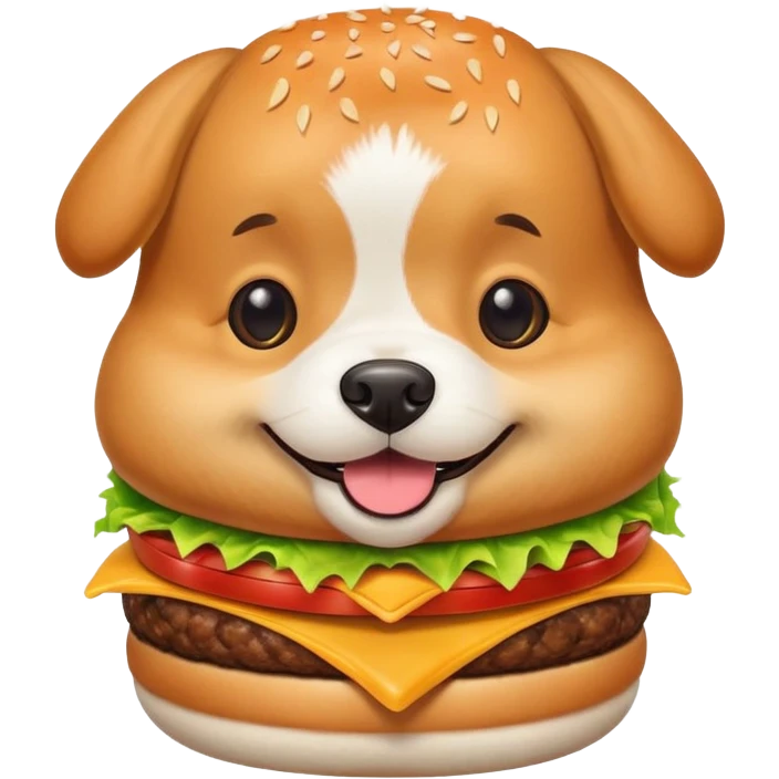 dog burget emoji