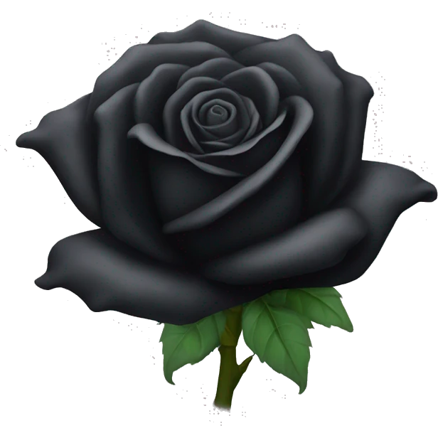 Black rose emoji