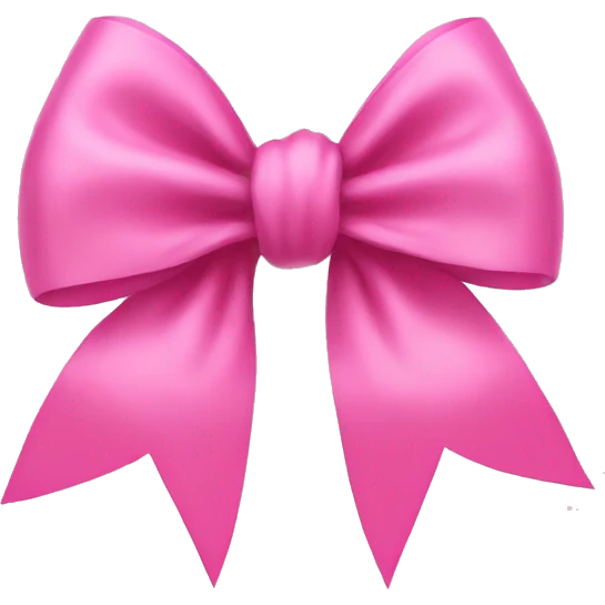pink bow emoji