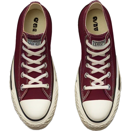 Burgundy converse platform run star hike  emoji