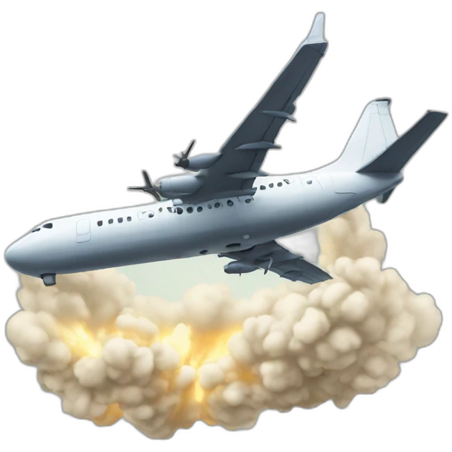 Plane crash emoji