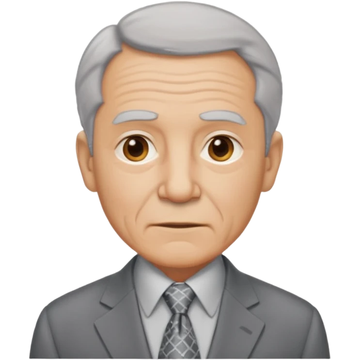 old man with office look emoji