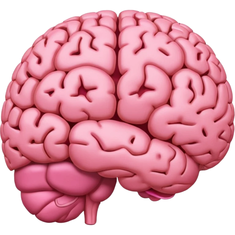 brain pink emoji