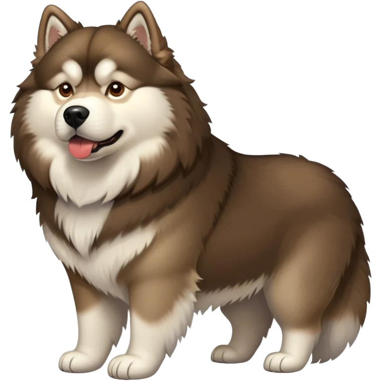 Brown Alaskan Malamute dog emoji