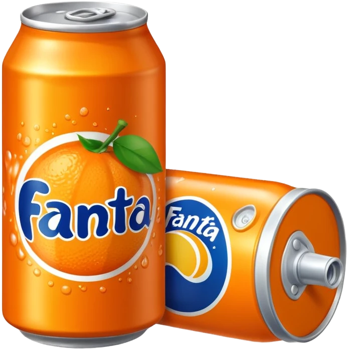 a bright orange Fenta can emoji
