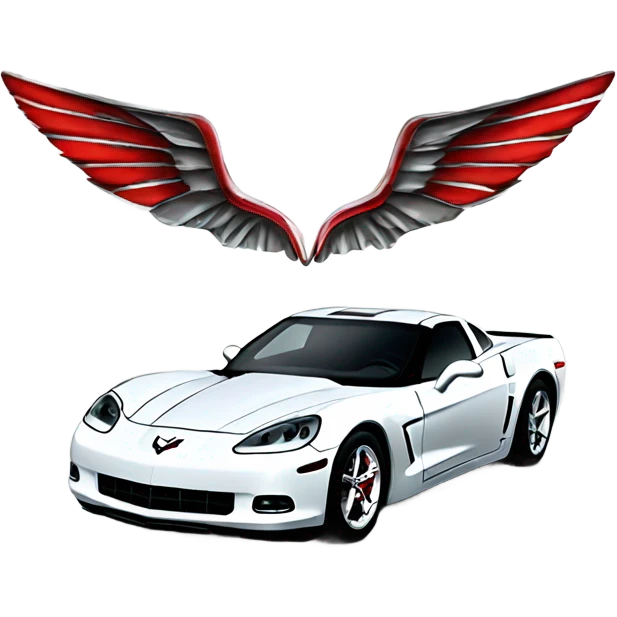 C6 Corvette with wings emoji