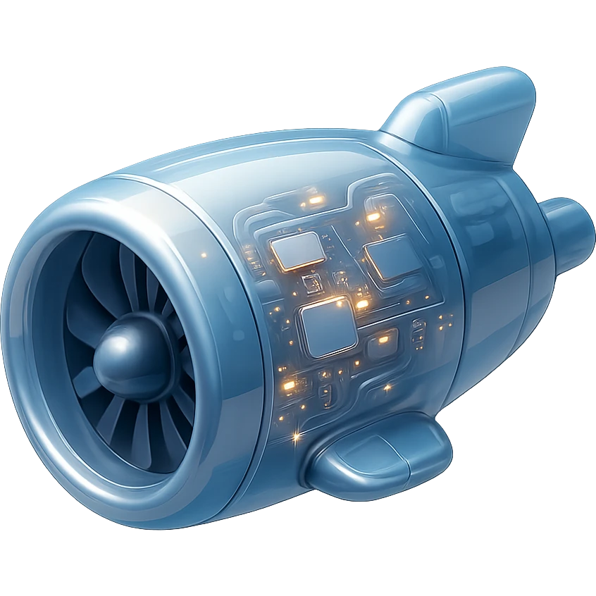 Jet B737 ENGINE emoji