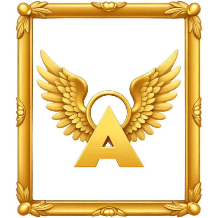 newbie-place-award-number-in-frame-decorated-with-golden-angel--wings emoji