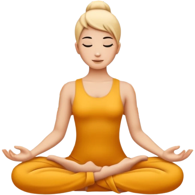 Minimalistic flat vector icon, iOS style, thin black contour on white background. Person in lotus pose with rising spiral energy above. No text, no shadows. emoji