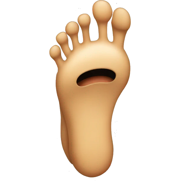 Angry foot emoji