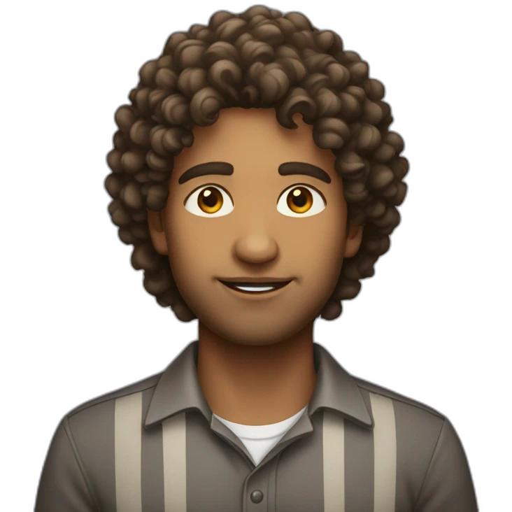 indian-male-curly-hair emoji