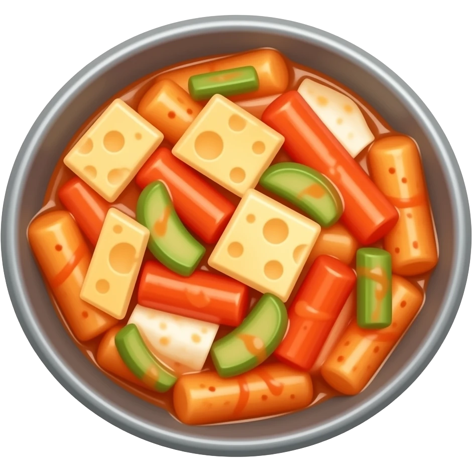 Tteokbokki cheese emoji