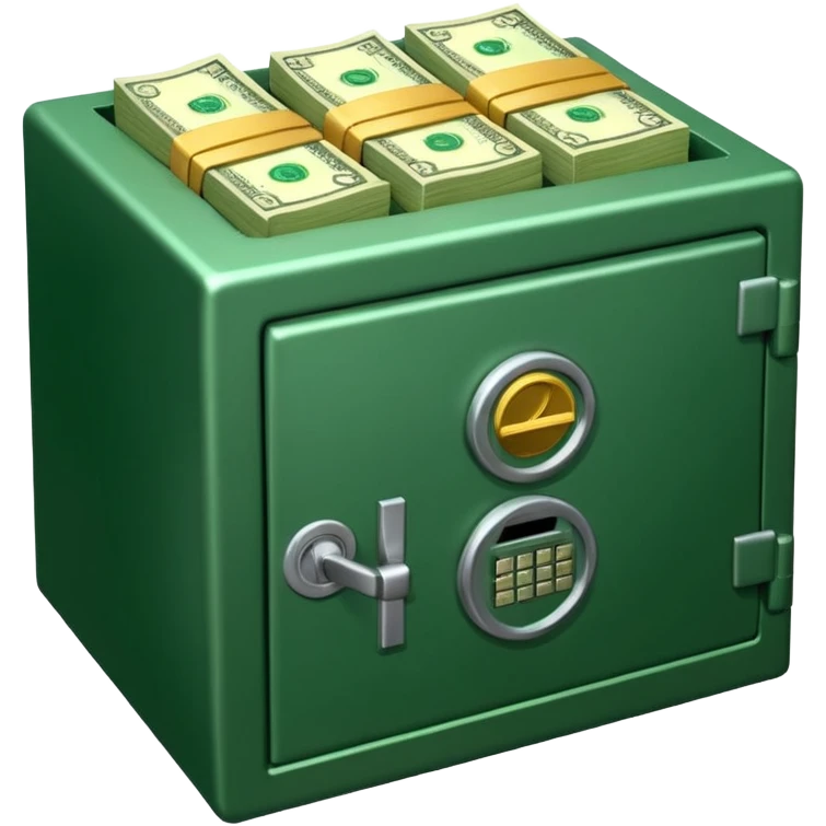 money savings in bank emoji