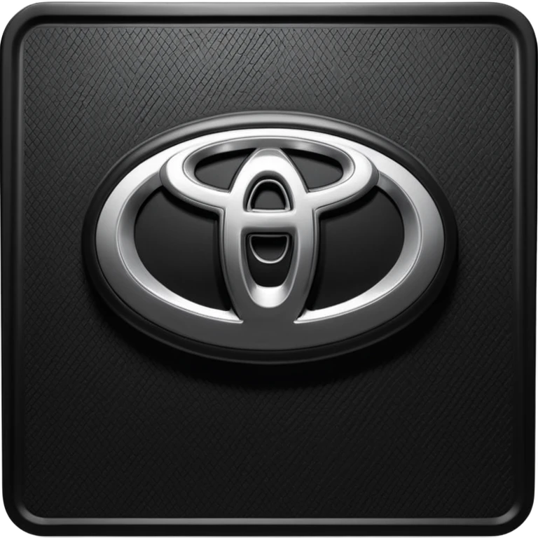 a black textured surface, likely a piece of automotive trim or a floor mat, featuring the branding for a Toyota Fortuner.
 emoji