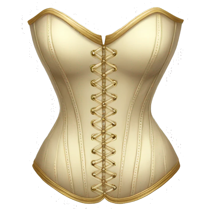 Gold ivory corset  emoji