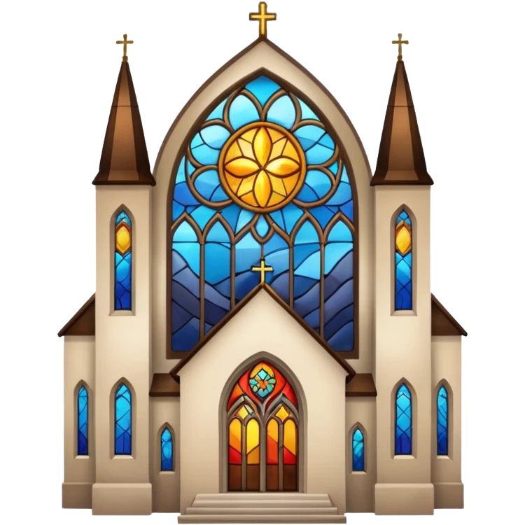 church with stained glass emoji