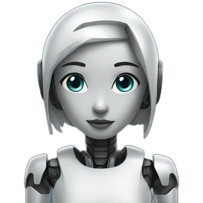 robot girl emoji