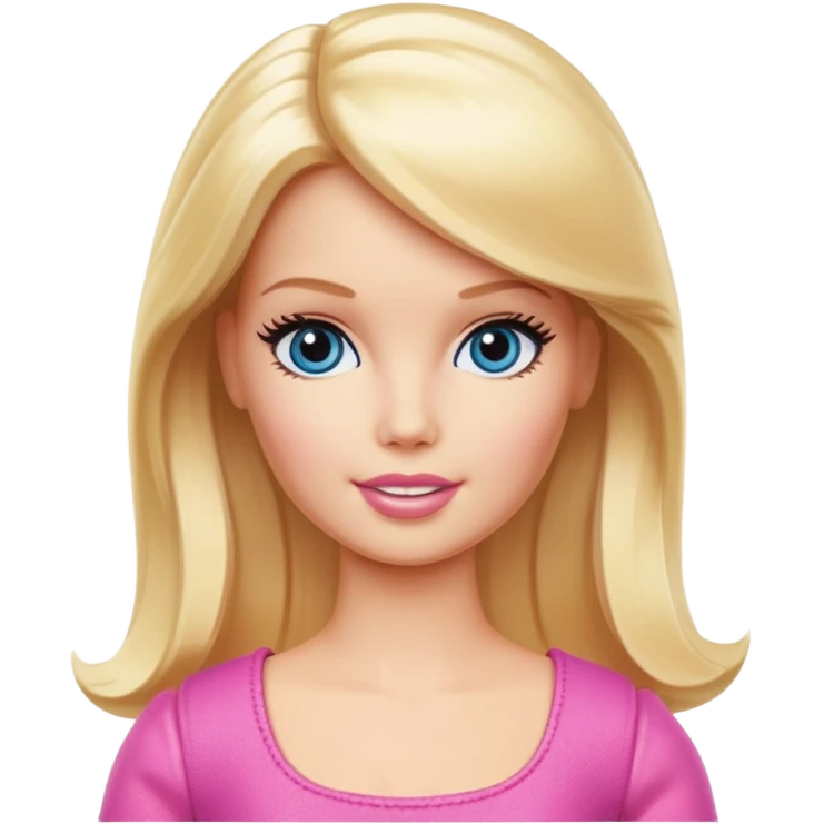 Barbie doll with blonde hair emoji