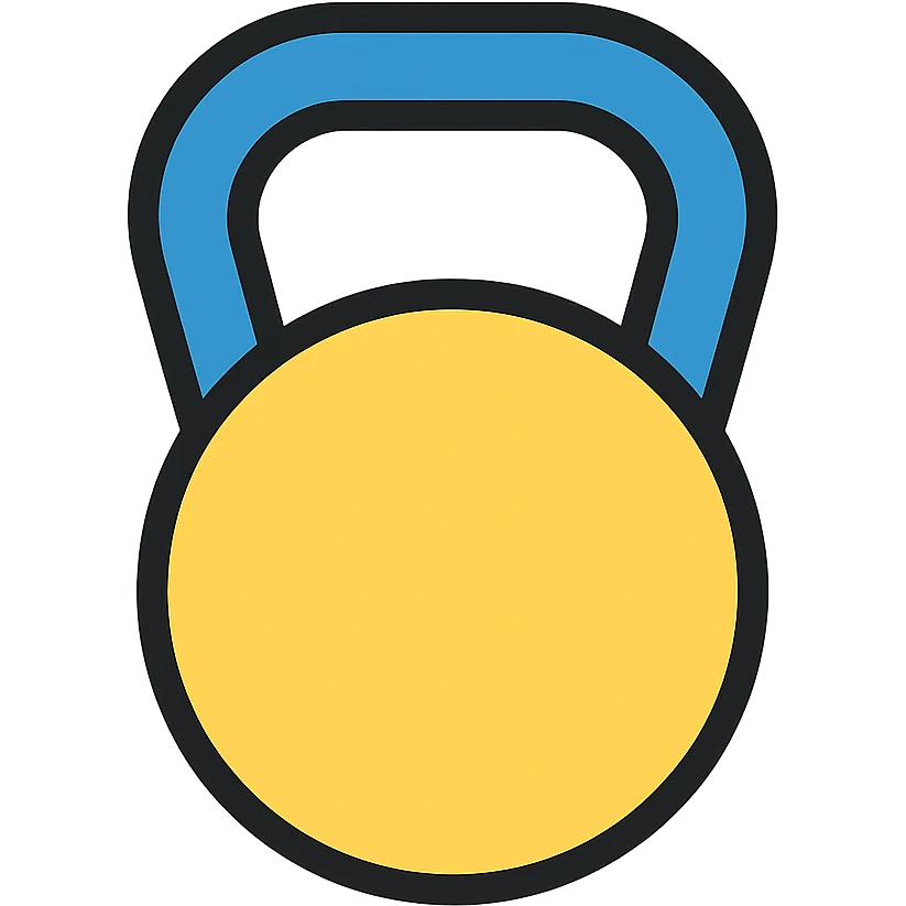 colored kettlebell icon emoji