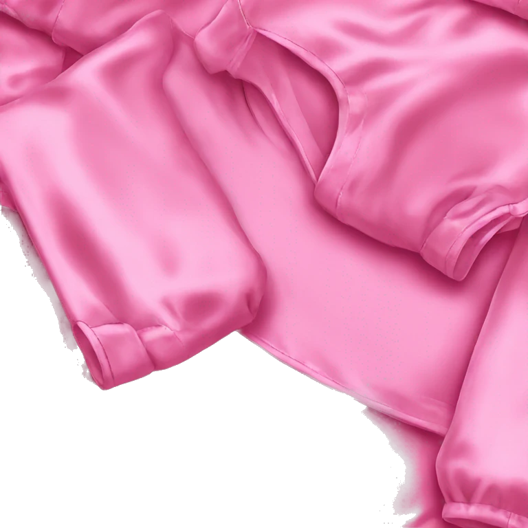 Pink satin pajamas emoji