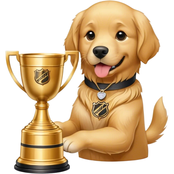 English retriever and Stanley cup emoji