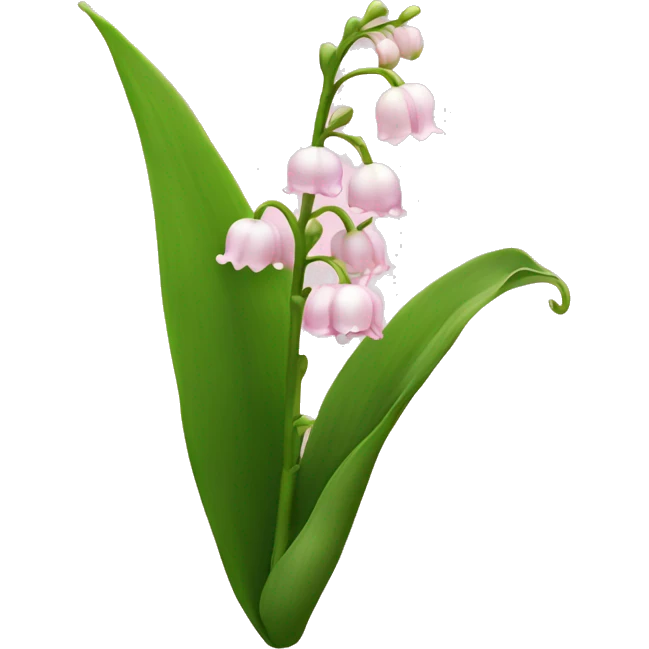 light pink lily of the valley  emoji