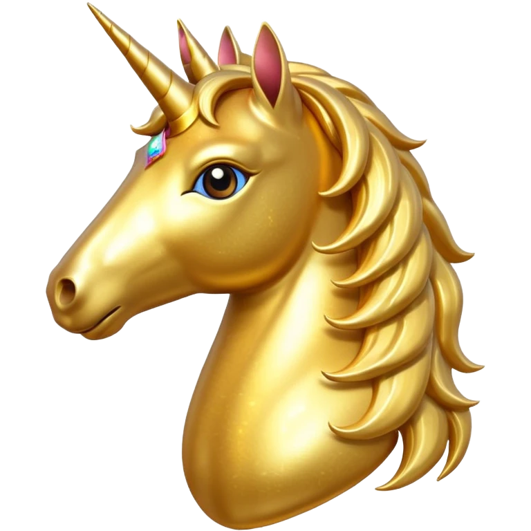 golden unicorn emoji