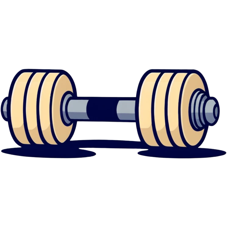 beige dumbbell emoji