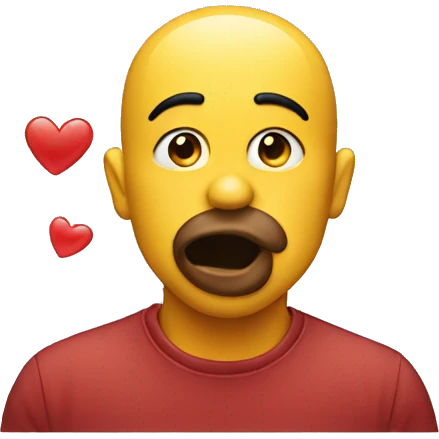 Emoji blowing a kiss emoji