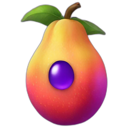 ultraviolet fruit emoji