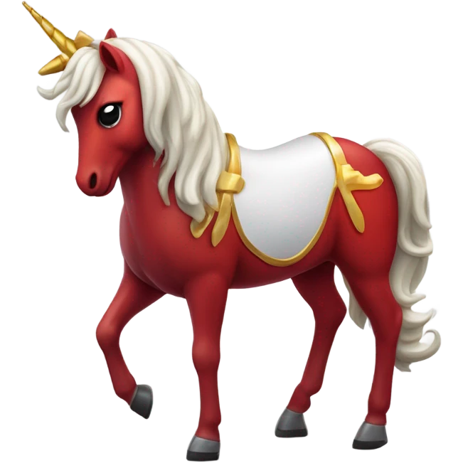 Unicornio rojo emoji
